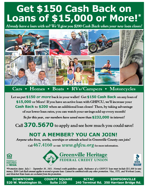 Loan Promo Greenville Heritage Federal Credit Union