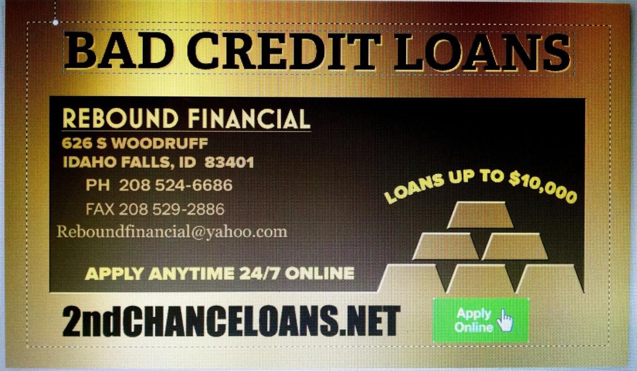 2nd Chance & Bad Credit Loans up to 10,000. Apply online anytime at