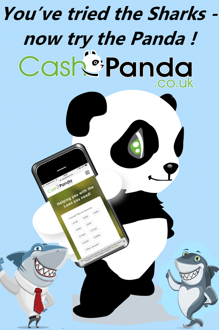 CashPanda Payday Loans for Bad Credit £100 £7500 Cash paid in 10 min*
