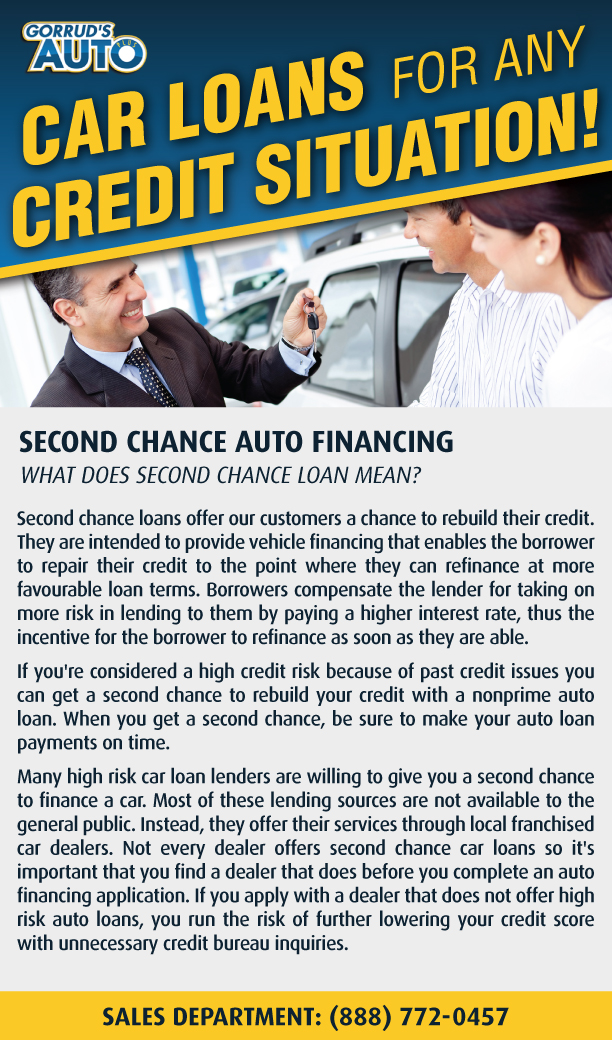 Second Chance Auto Financing Gorrud’s Auto Group