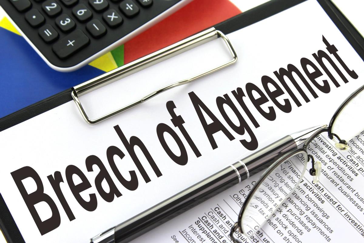 Breach of Agreement Clipboard image