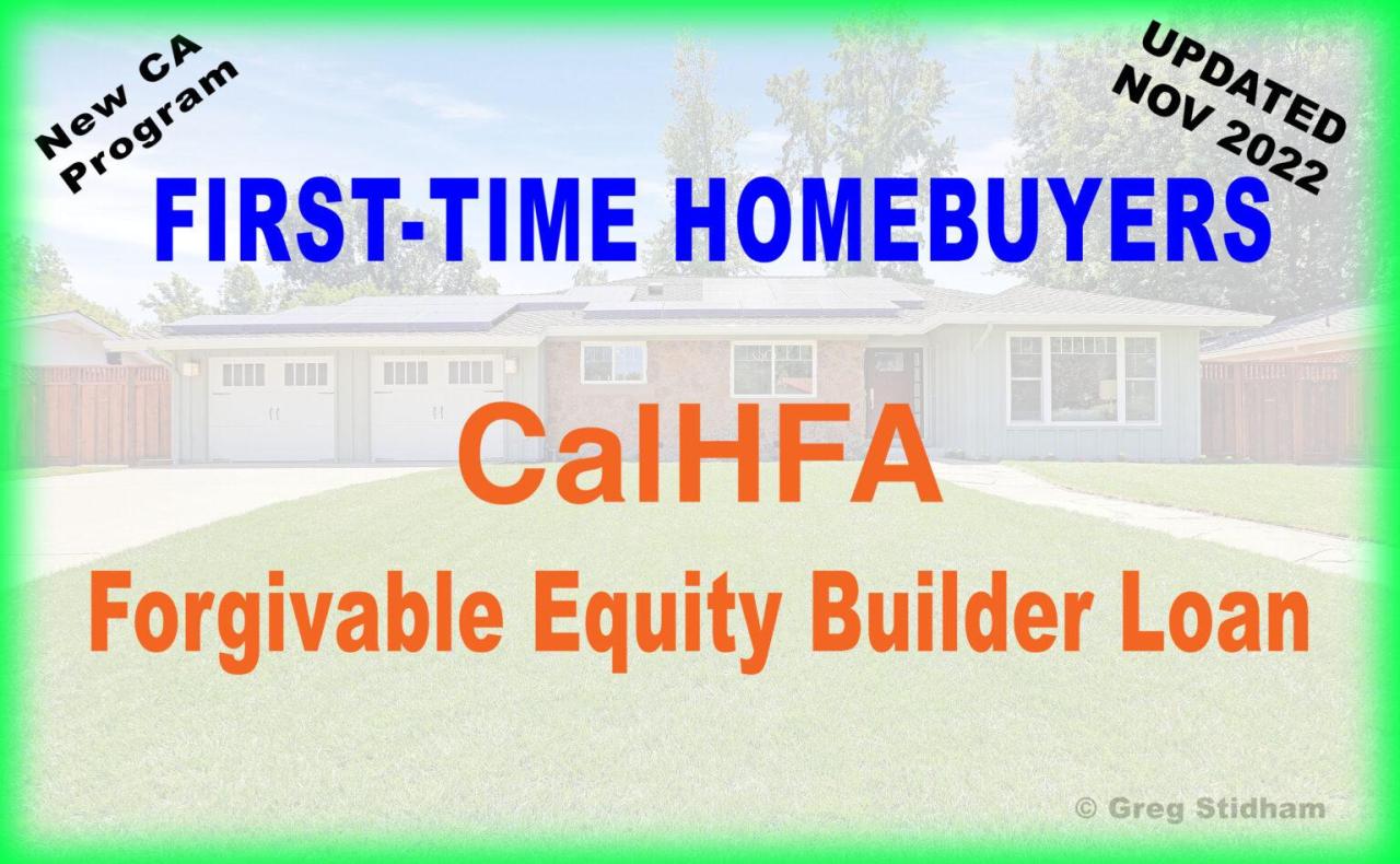 CalHFA Equity Builder Loan Five Things You Should Know