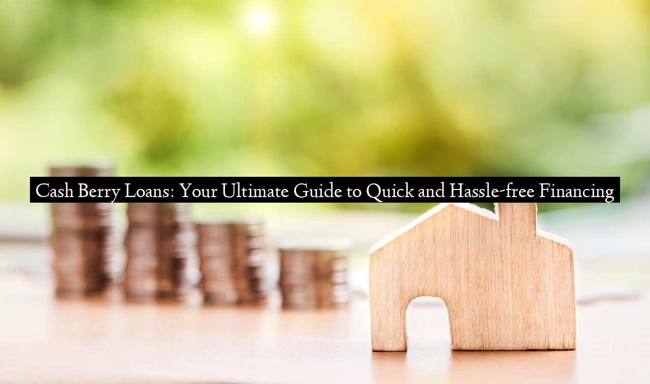 Cash Berry Loans: Your Ultimate Guide to Quick and Hassle-free Financing